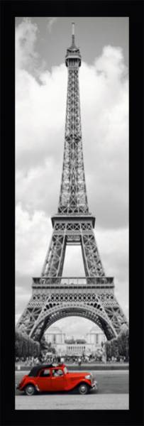 Eiffle Tower and Red Car