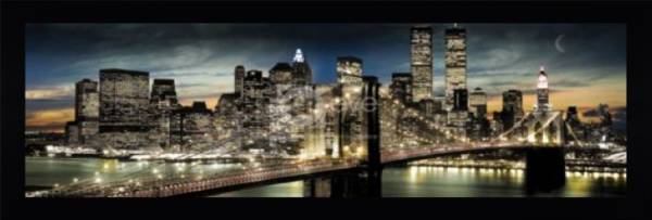 Manhattan Night and Moon
