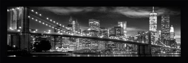 New York Brooklyn Bridge B&W