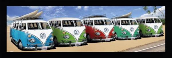 VW Kombi Beach Line Up